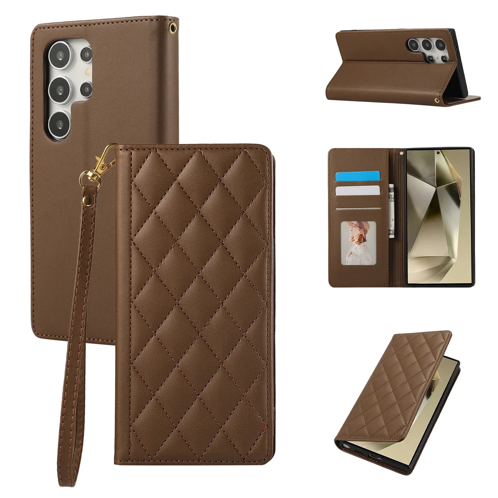 Protective Leather Wallet Case for Samsung Galaxy S24 Series
