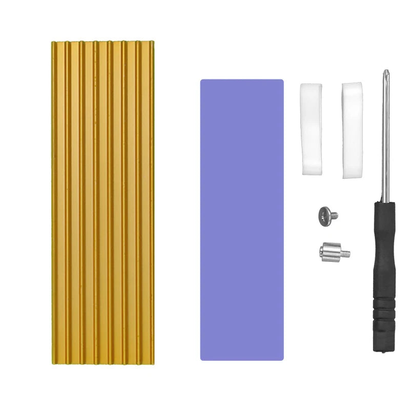 Aluminum M.2 SSD Cooler with Thermal Silicone Pad