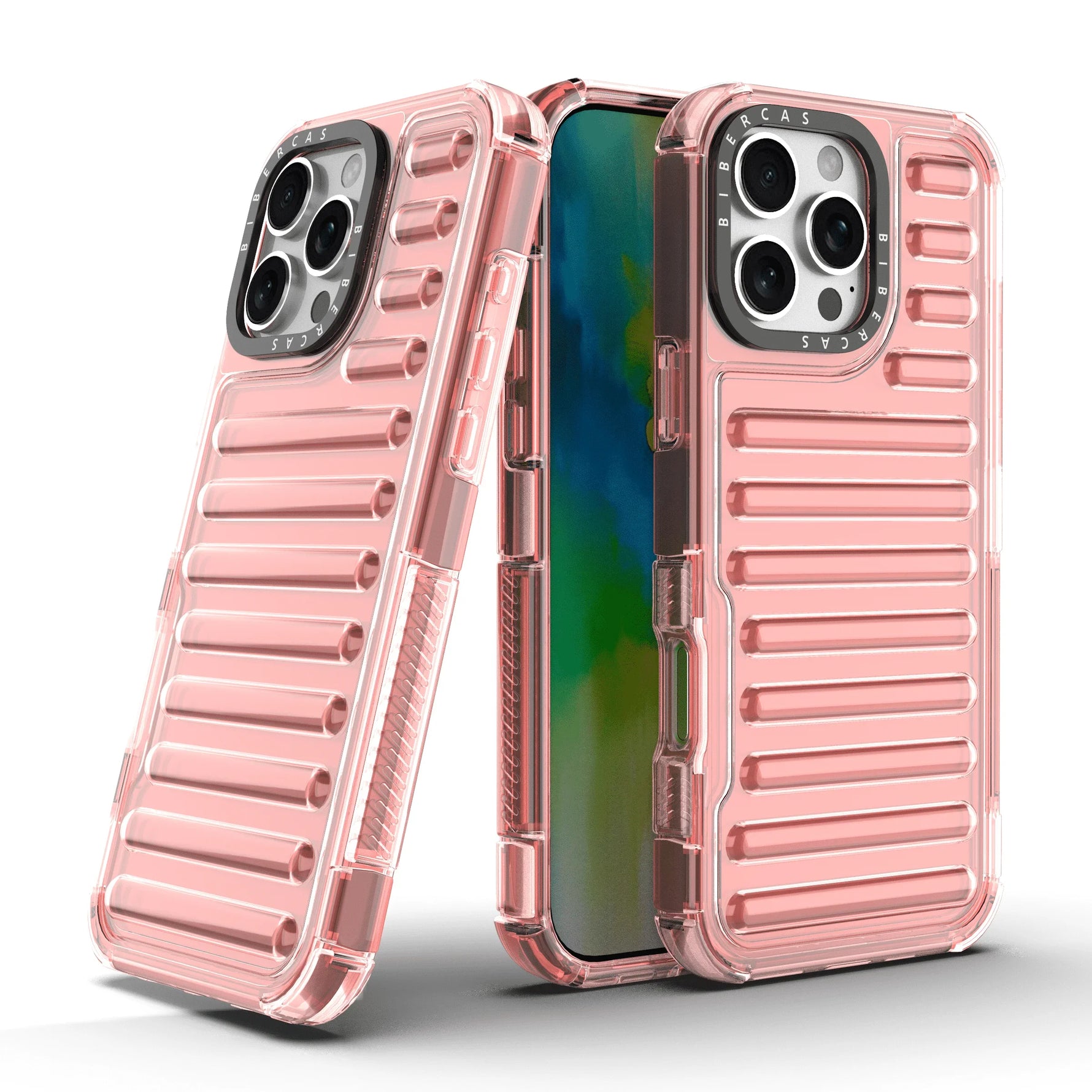 Capsule Air Cushion Transparent Shockproof Case for iPhone 16 Series