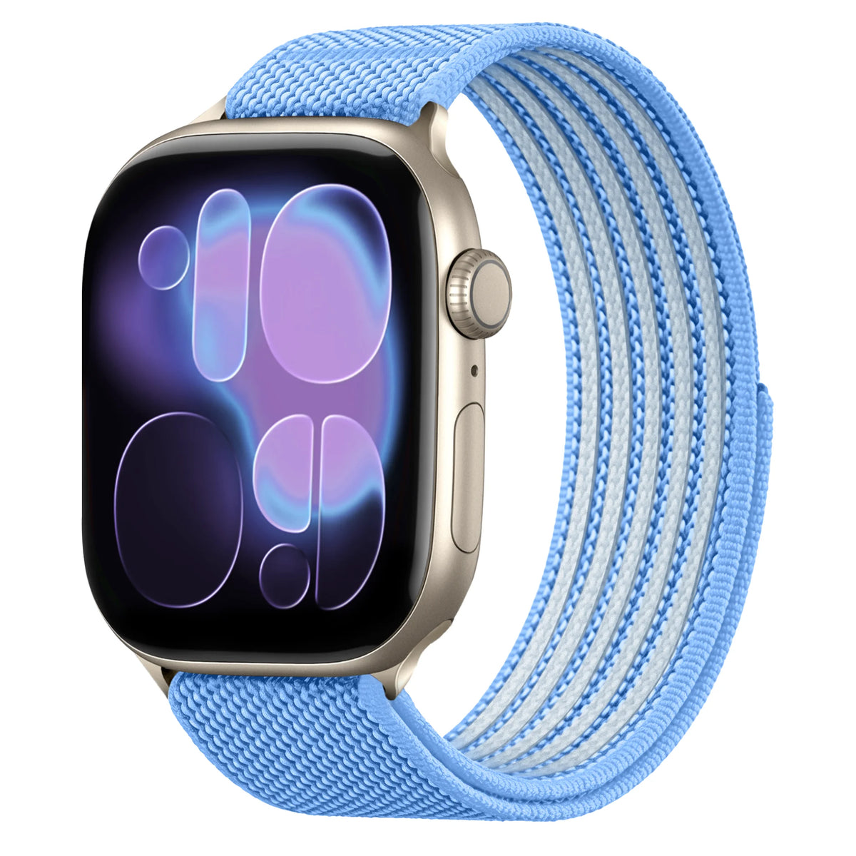 Breathable Nylon Sport Loop Band with Hook-and-Loop Closure for Apple Watch