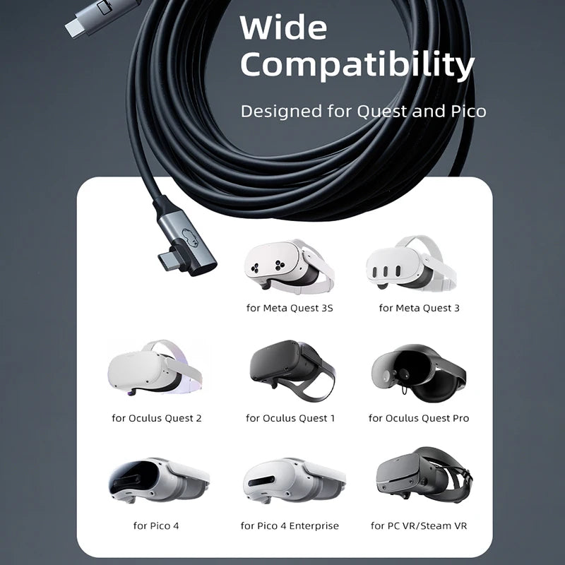 CABLETIME USB-C VR Link Cable with 18W Charging