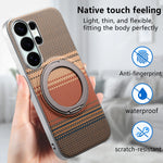 Shockproof Magnetic Gradient Case with 360° Rotating Stand for Samsung Galaxy S26 Series