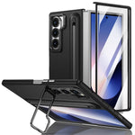 Samsung Galaxy Z Fold 6 Case with Built-in Metal Lens Stand, S Pen Slot & Screen Protector