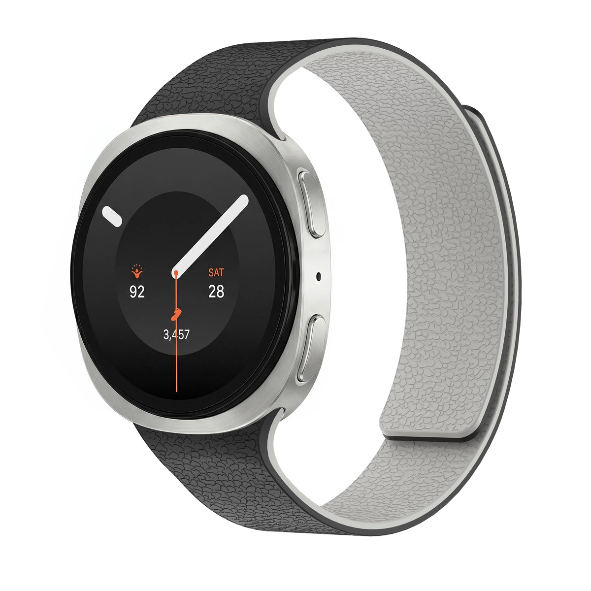 Textured Sport Silicone Watch Band with Magnetic Clasp for Samsung Galaxy Watch 9