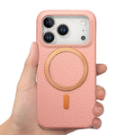 Business Lychee Grain Leather MagSafe Case for iPhone 17 Series