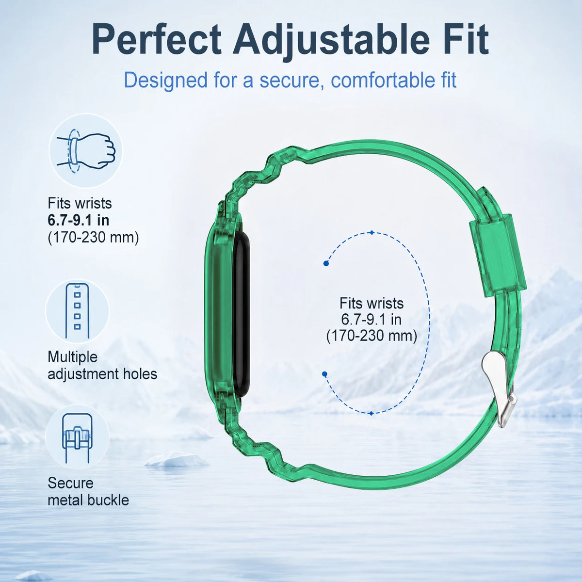 TPU Case with Raised Display Edge for Google Fitbit Air