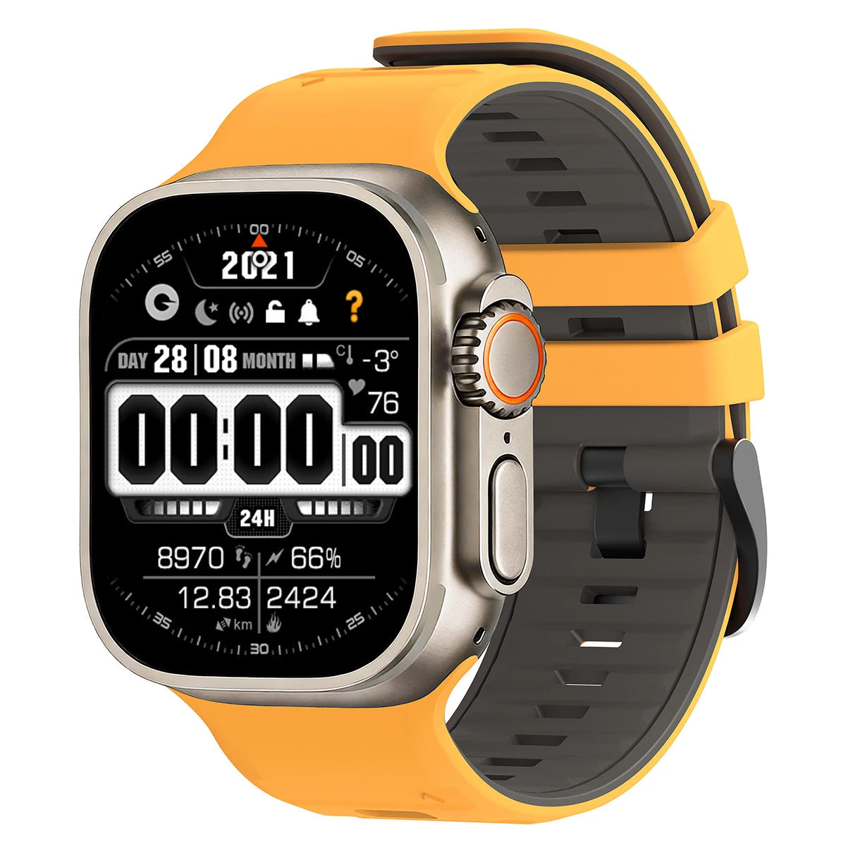 Two-Tone Silicone Replacement Band for Apple Watch