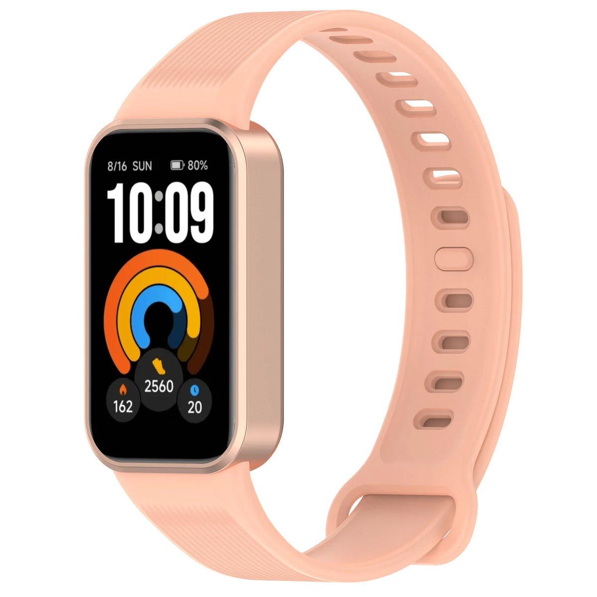 Silicone Ribbed Band with Adjustable Buckle for Xiaomi Smart Band 11 Active