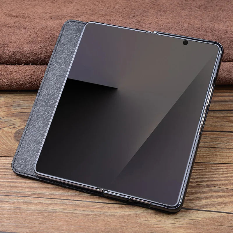 Genuine Leather Flip Cover Case with Magnetic Closure for Samsung Galaxy Z Fold 8 Ultra