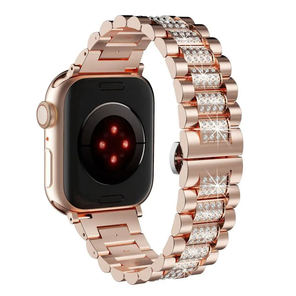 Two-Tone Crystal Link Bracelet Band for Apple Watch