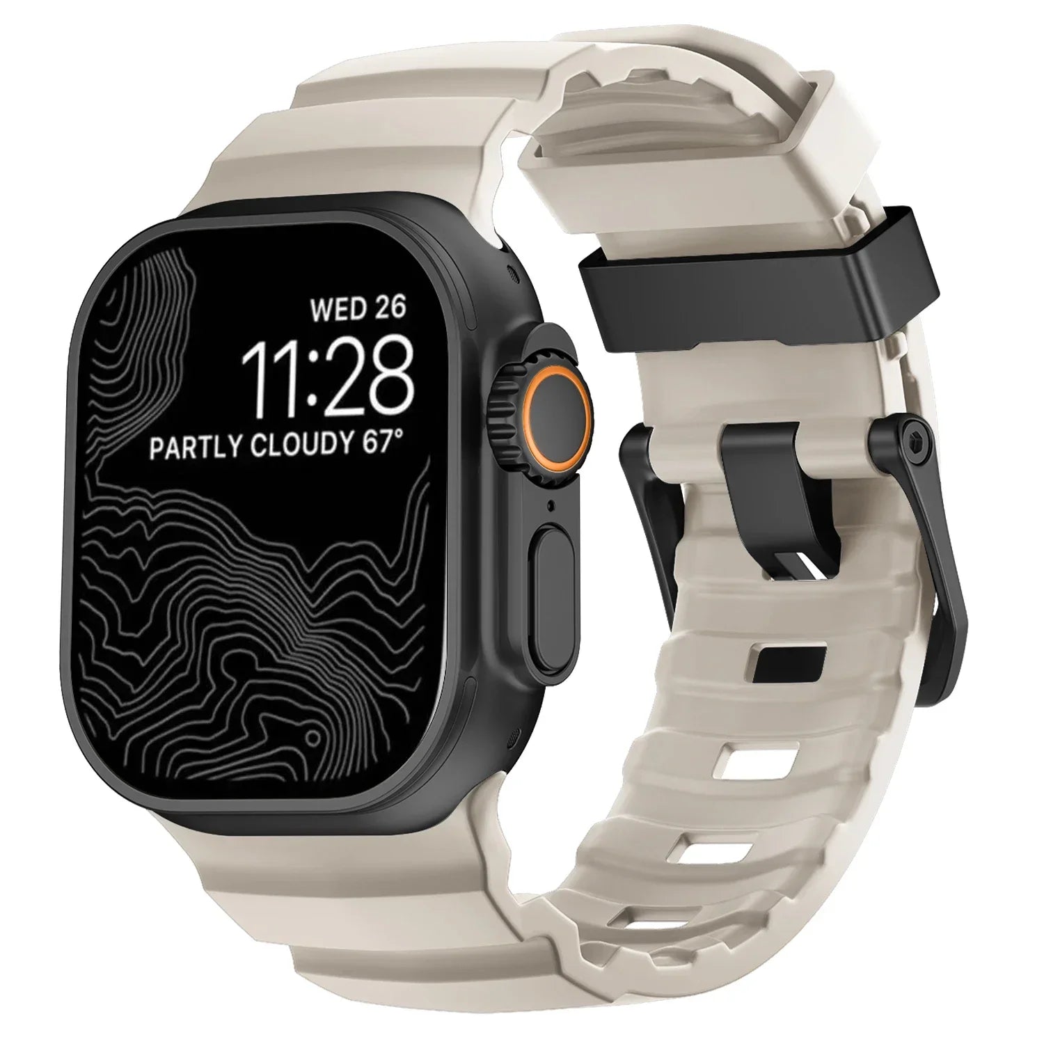 Durable Trail Silicone Replacement Strap for Apple Watch