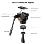 K&F CONCEPT 72-inch Heavy Duty Aluminum Tripod