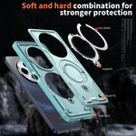 Dropproof Magnetic Case with Rotatable Ring Stand for Xiaomi Redmi 14C