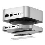 Minisopuru Mac Mini M4 Hub Dock Stand with M.2 SSD Enclosure