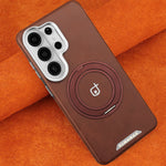 Luxury Business Magnetic Case with 360 Rotating Bracket for Samsung Galaxy S26 Series