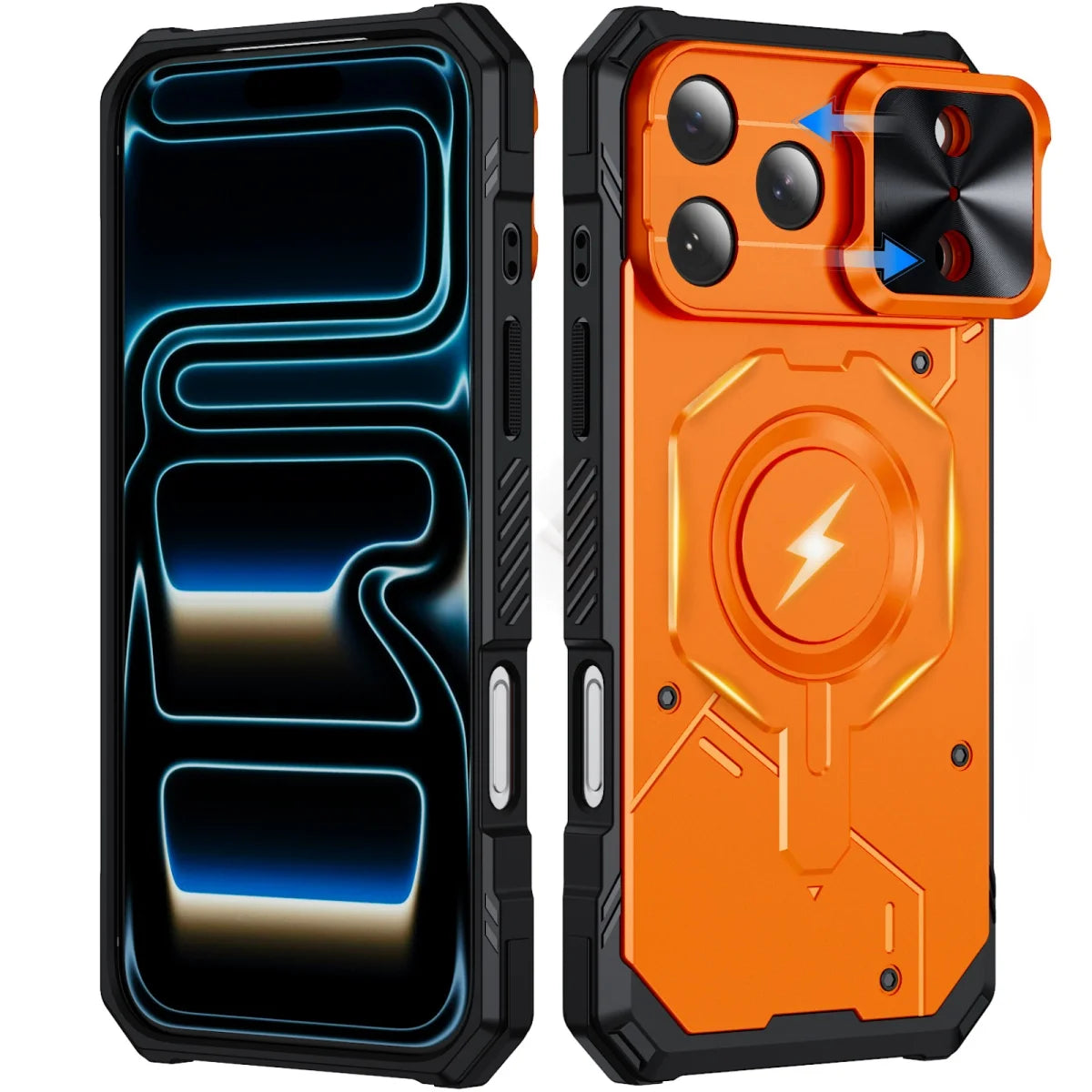 Sliding Lens Cover MagSafe Case with Military-Grade Drop Protection for iPhone 17 Series
