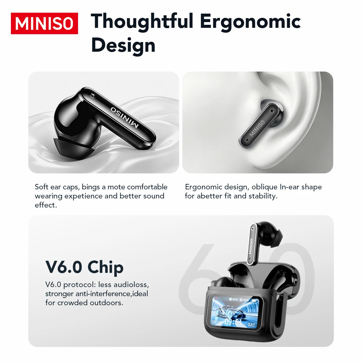 MINISO MS128 Adaptive Noise Cancellation Earbuds