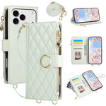 Premium Crossbody Zipper Leather Flip Case for iPhone 17 Series