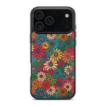 Luxury Flower Pattern Leather MagSafe Case for iPhone 17 Series