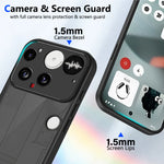 Armor Matte Transparent Shockproof Case with Lens Protection for Nothing Phone 3