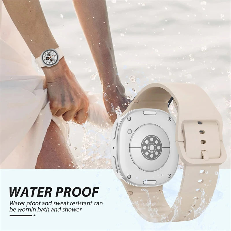 Perforated Water-Resistant Silicone Sport Band for Samsung Galaxy Watch 8 & Galaxy Watch 8 Classic