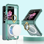 Samsung Galaxy Z Flip 6 Hinge Protective Magnetic Case with Ring Holder