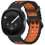 Perforated Silicone Watch Strap with Adjustable Fit for Samsung Galaxy Watch 9