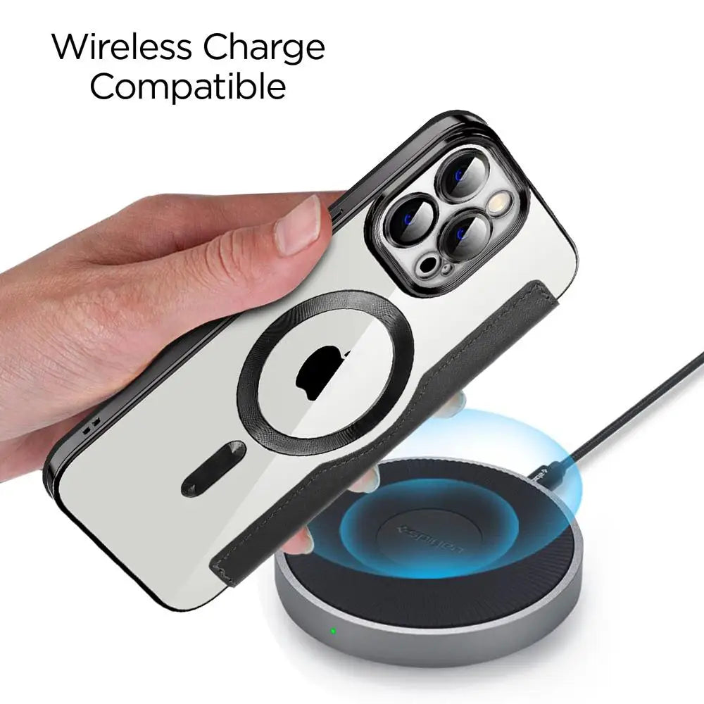 Protective Flip Magnetic Leather Case for iPhone 16e