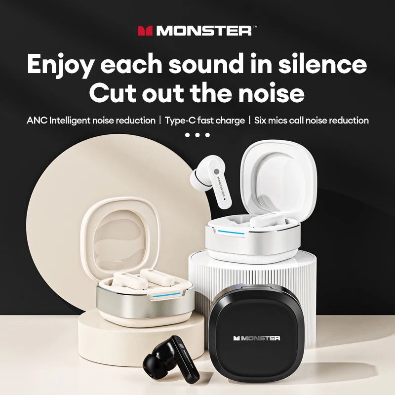Monster Euler QM10 Bluetooth 5.4 Earphones