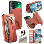 Shockproof Leather Detachable Magnetic Wallet Case with RFID Blocking for Xiaomi 17 Pro Max