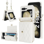 Stylish Leather Wallet Flip Case for Samsung Galaxy Z Flip 6