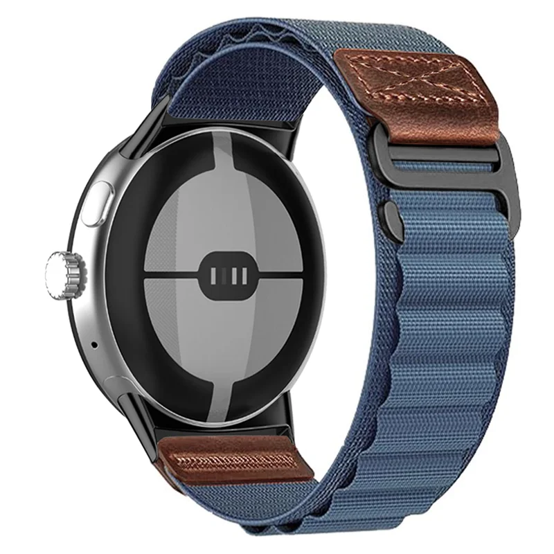 Breathable Nylon and Leather Band for Google Pixel Watch 4