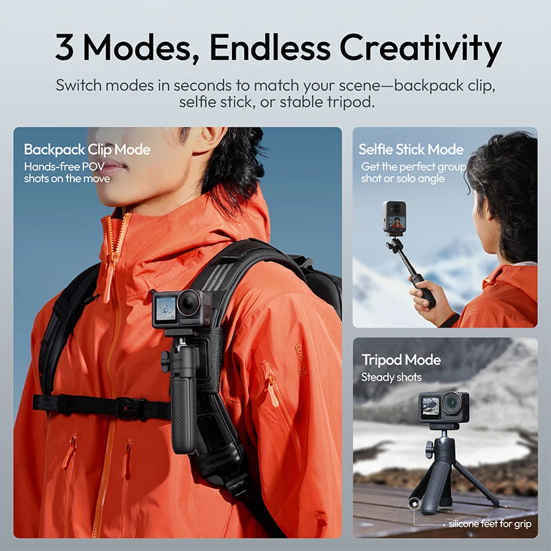 Ulanzi MT66 ClipMate Tripod with Action Connector and Velcro Strap