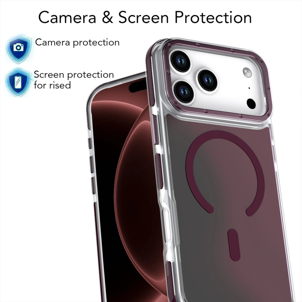 Translucent Laser Gradient Shockproof MagSafe Case for iPhone 18 Series