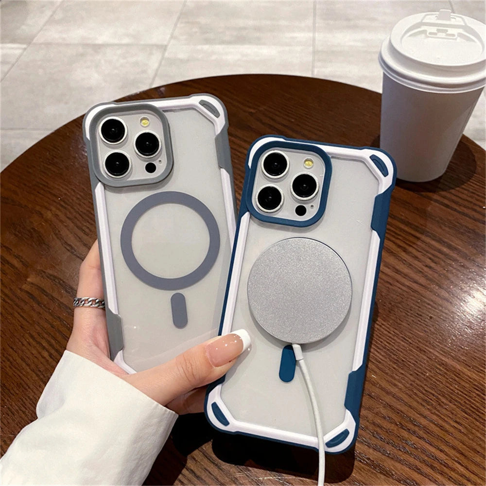 Armor Bumper Shockproof MagSafe Case for iPhone 15 Series
