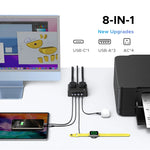 UGREEN 8-in-1 Power Strip With 4 AC Outlets and USB Charging