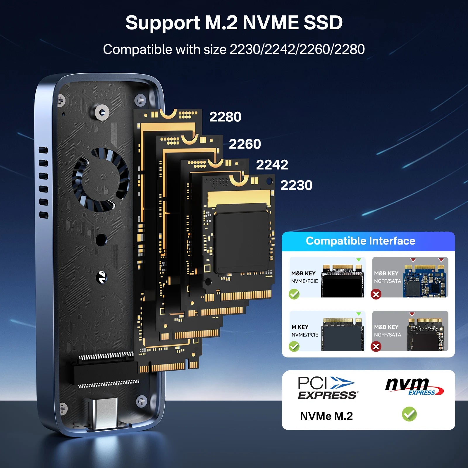 ACASIS 10Gbps USB 3.1 M.2 NVMe SSD Enclosure