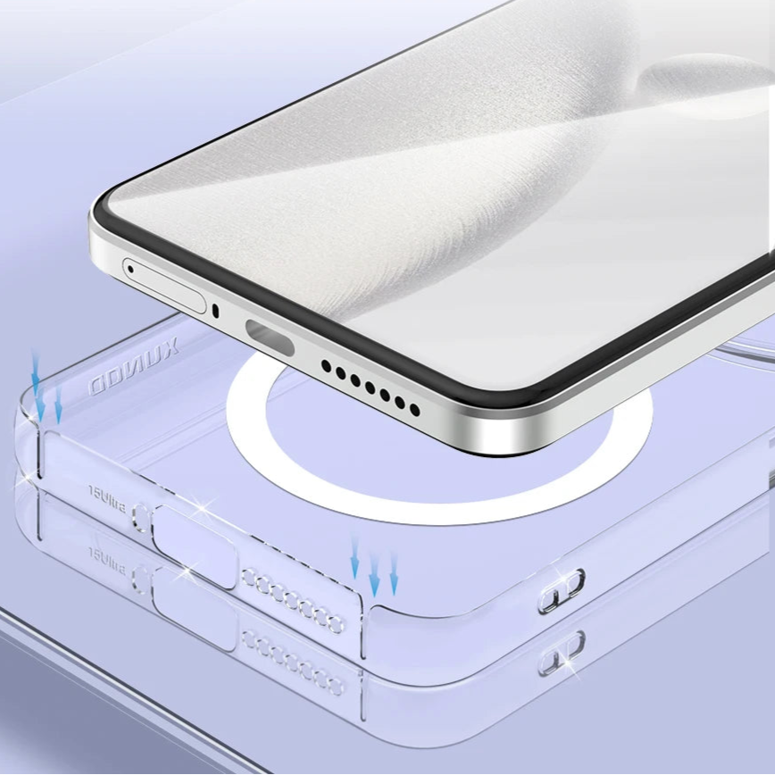 Ultra-Thin Transparent PC Case with TPU Frame for Xiaomi 15 Ultra