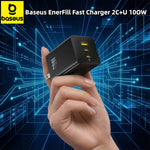Baseus EnerFill 3-Port 100W GaN Fast Charger