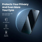 Anti-Peeping Tempered Glass Screen Protector with Dust-Free Installation Tool for iPhone 18 Series
