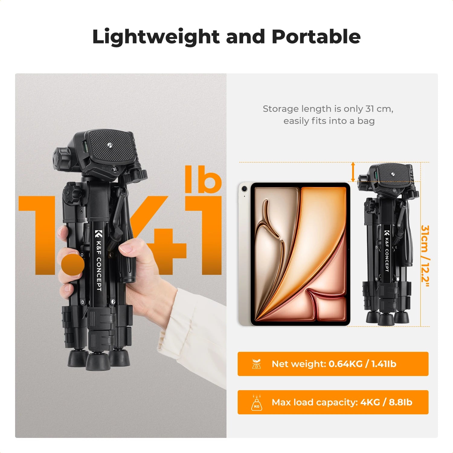 K&F Concept Compact Desk Tripod with Remote