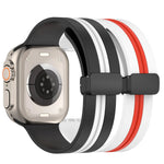 Textured Dual-Layer Band with Pin-and-Hole Adjustment for Apple Watch