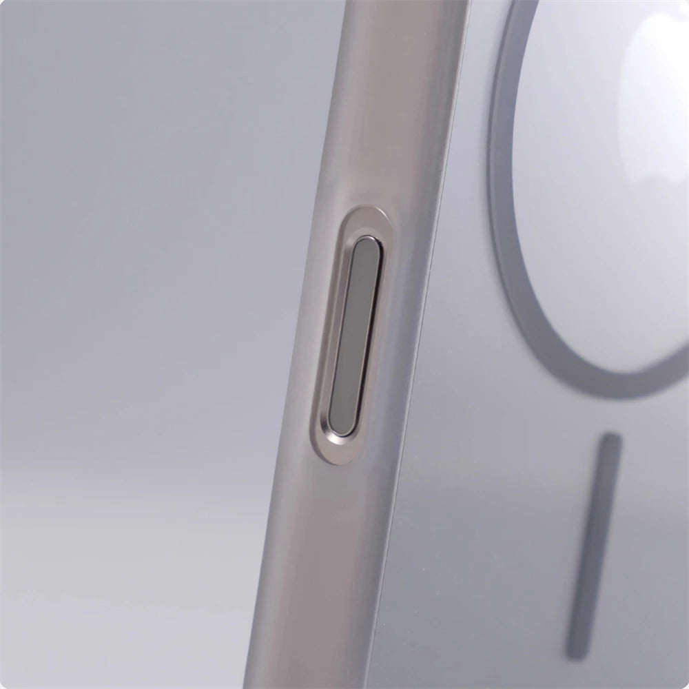 Transparent Silicone Bumper MagSafe Case with Integrated Alignment Ring for iPhone 13 Series