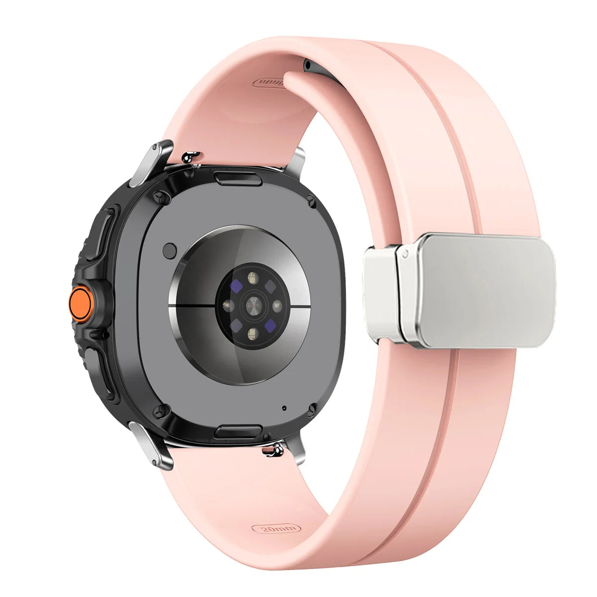 Silicone Magnetic Buckle Strap for Samsung Galaxy Watch 8 /  Galaxy Watch 8 Classic