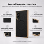 Lychee Grain Leather Magnetic Case for Samsung Galaxy Z Fold 8