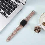 Luxury Shiny Glitter Leather Strap for Apple Watch