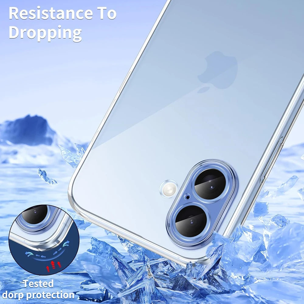 Ultra Slim Clear TPU Protective Case for iPhone 17 Series