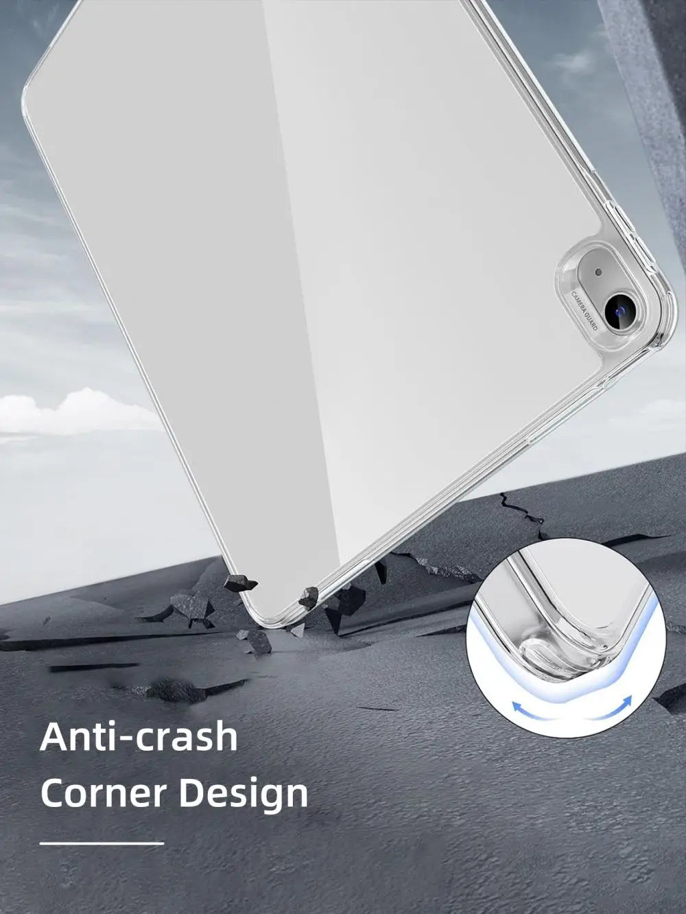 Slim Transparent Protective Case for iPad Air M2 (2024)