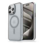 Matte Transparent MagSafe Case with Metal Camera Frame for iPhone 16 Series