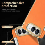 Shockproof Hinge-Reinforced Foldable Case with Lens Protection for iPhone Duo